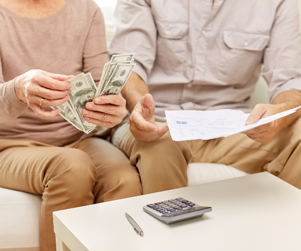 couple discussing finances