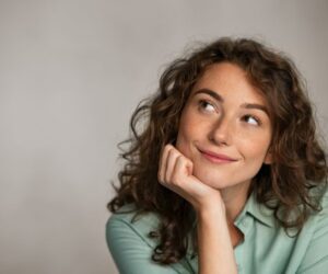 woman smiling